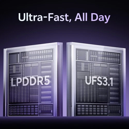 vivo V70 FE Factory Unlocked Dual SIM 256GB 7000mAh NFC Northern Lights Purple - Picture 15 of 19