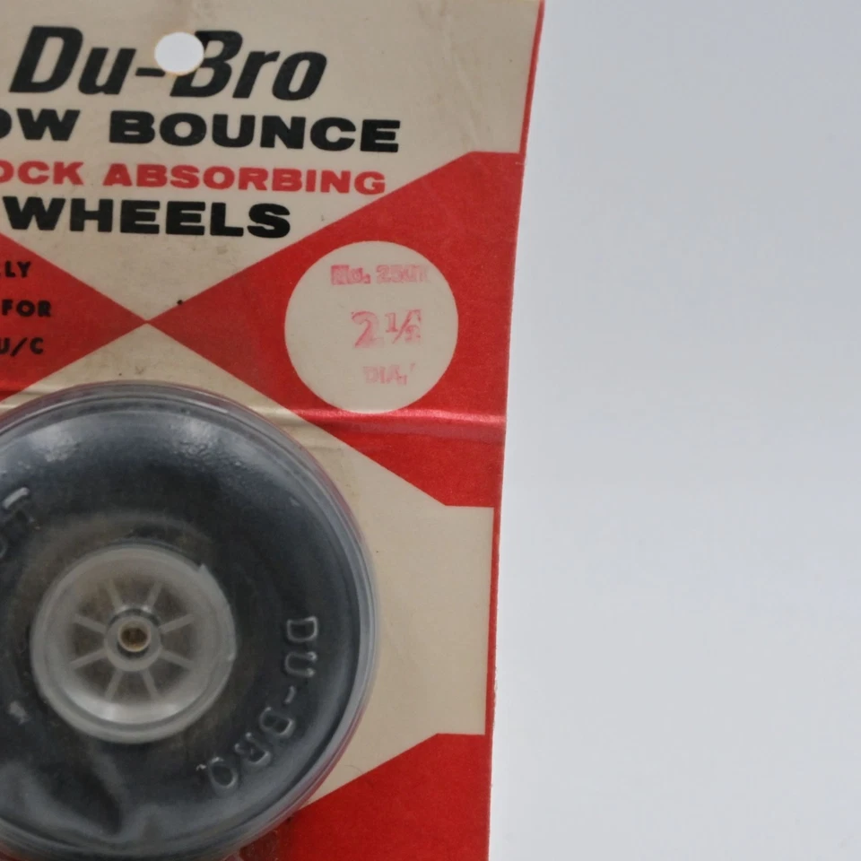 Ruedas amortiguadoras de bajo rebote Du-Bro de 2 3/4" para modelos de R/C y U/C Foto 3 de 3