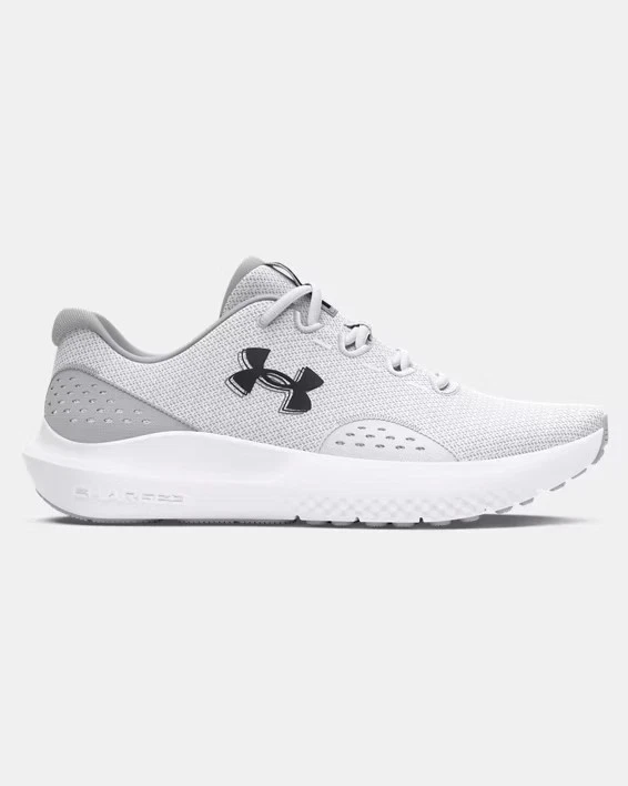 Under Armour Charged Surge 4 Men’s Running Shoes White Gray 3027000-100