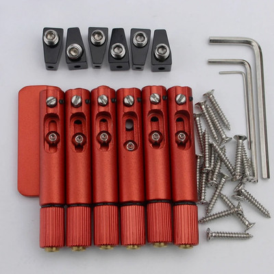 Single Fixed Fan Bridges  for String Electric Guitar Bridge Headless Fanned Fret