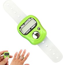 Digital Finger Tally Counter Clicker for Golf - Portable  Adjustable