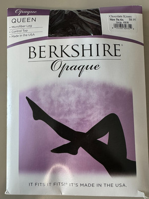Berkshire Opaque Microfiber Control Top Tights 4808 Chocolate Kisses 5X-6x