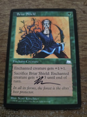 #ad Briar Shield Artist Proof Signed Scott Kirschner Magic The Gathering $22.00