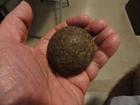 Antique Cast Iron Cannon Ball Cannonball Projectile 2" 1lb 10oz