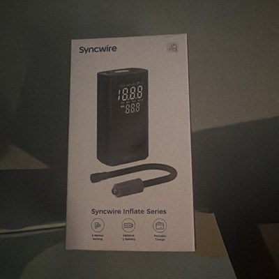 Syncwire Inflate Series 190 Portable Inflator Air Pump ~ SW2002 - Black
