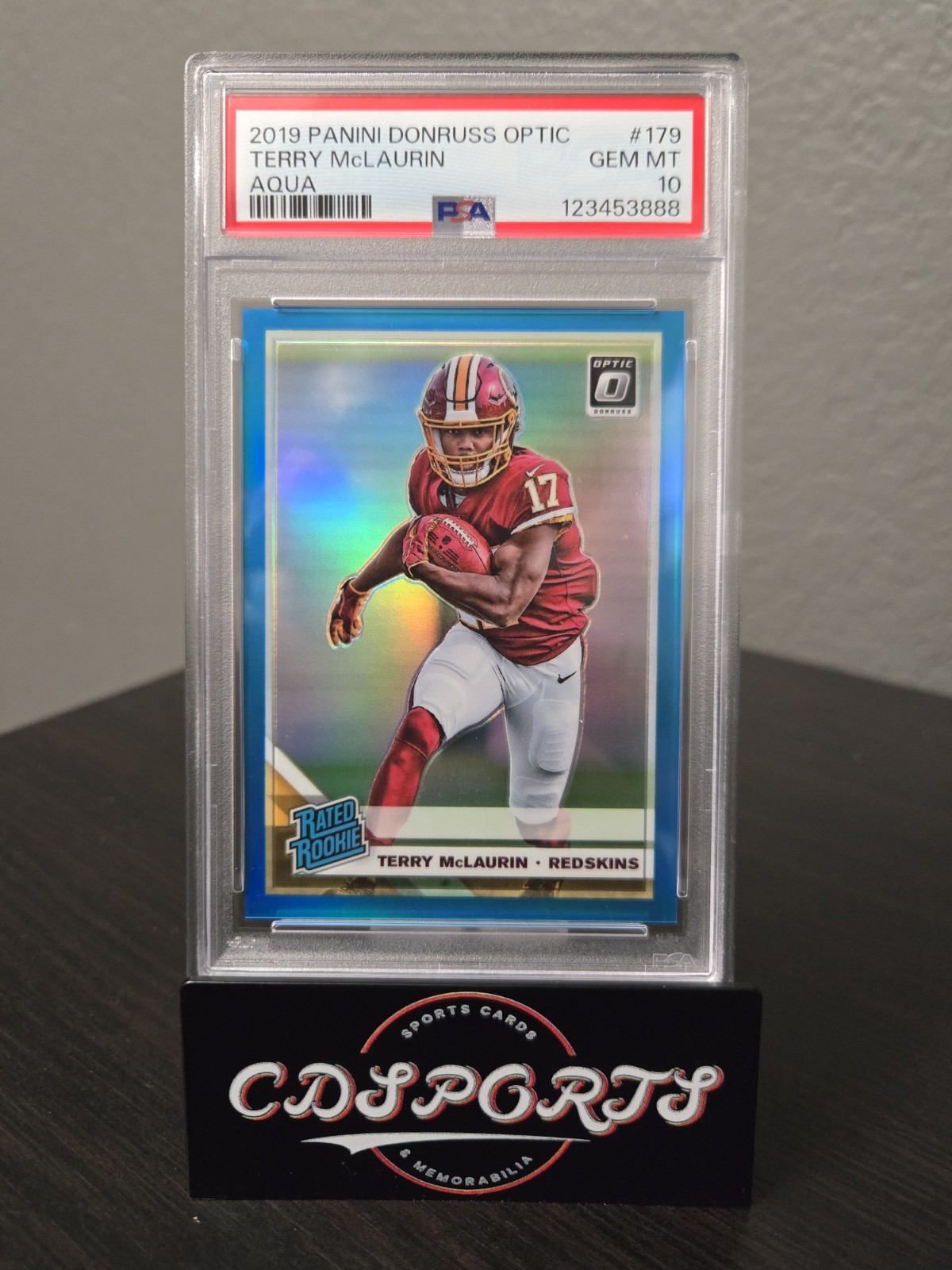 2019 Donruss Optic TERRY MCLAURIN Aqua /299 PSA 10 💯💥💥💯