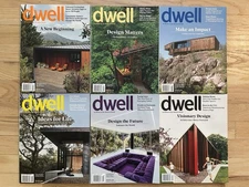 Dwell Magazine FULL YEAR Jan/Feb - Nov/Dec 2017 - Home Design Modernism - NM!