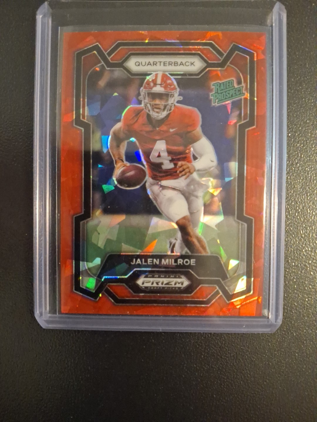 2024 Panini Prizm Draft Picks - Jalen Milroe #122 Red Ice Prizm (RC)