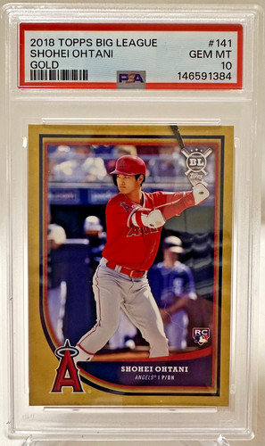 2018 Topps Big League Shohei Ohtani RC #141 Gold PSA 10 GEM MT