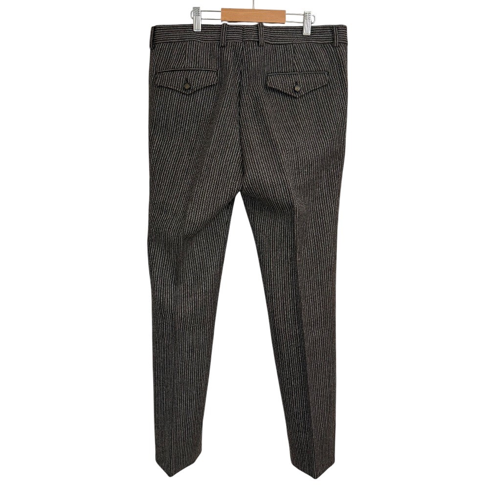 GUCCI Stripe Pattern Crest Button Slacks, Size 48… - image 2