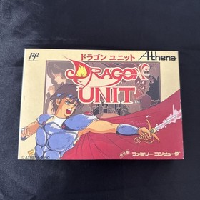 Dragon Unit Athena Famicom FC Game CIB Box Manual NTSC-J Rare Vintage Very Good