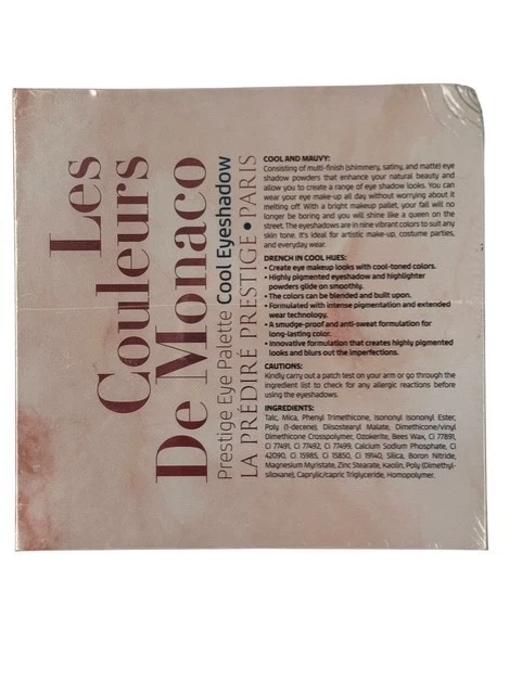 Les Couleurs De Monaco Prestige Eye Palette Cool Eyeshadow Fall Colors Sealed - Image 4 of 4