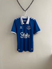 Everton 2023 2024 Home Football Shirt Soccer Jersey Kit Hummel Size XS Men's