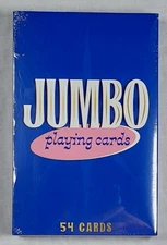Jumbo Playing Cards - 54 Card Deck - 7" x 4 1/2" - Sealed Box