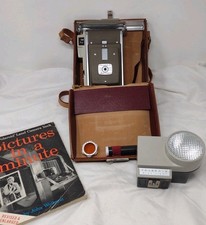 Vintage 1950s Polaroid Model 80 A Land Camera with Wink Light Flash Untested
