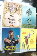 4 Vintage "Broadway Show Programs" Fiddler/Illya/Student Prince & More/Free Ship