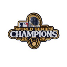 2026 World Series Brewers Champs Patch 4.5 X 3.1 Inch MLB Patch Iron on Sew on