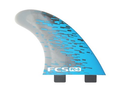FCS Surf Zubehör PC-5 THRUSTER Finnen Set 2026 blue smoke Surfboardbag Finnen
