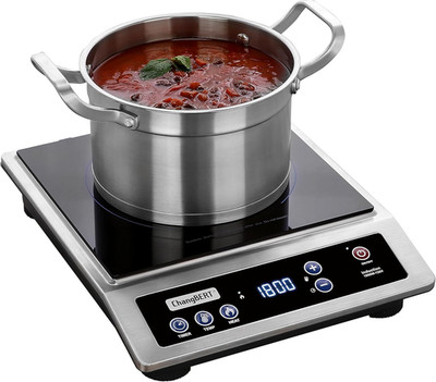 Induction Cooktop, Commercial Grade Portable Cooker, Large 8  Heating Coil, Prem