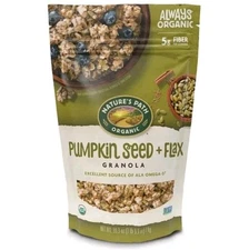 Nature's Path Organic Pumpkin Seed Flax Granola Non GMO Heart Healthy 35.3 oz
