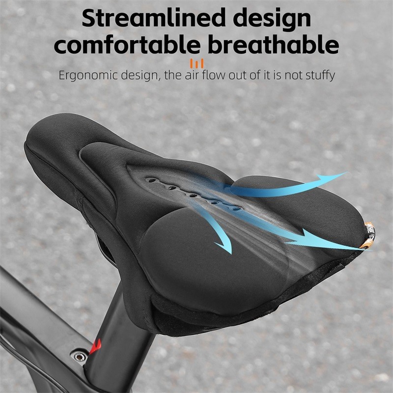 WEST BIKING MTB Bike Saddle Cover Comfort Breathable Padded Cycling Seat Cushion