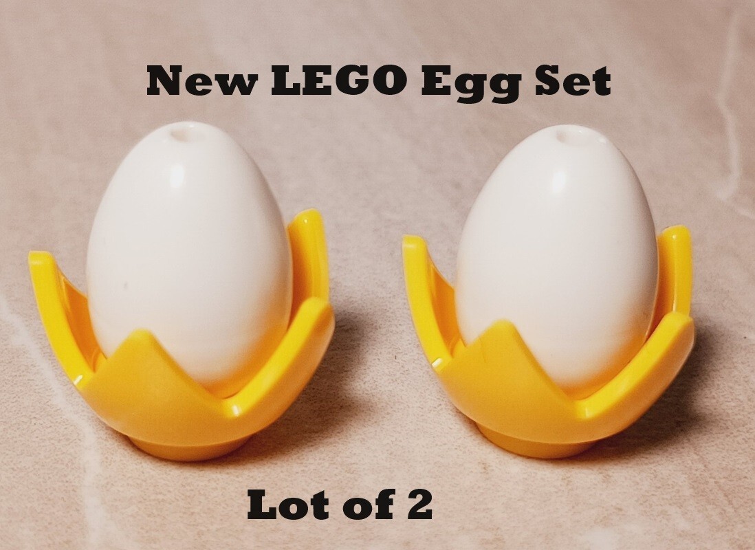 New LEGO Eggs Set Shell NEW NEST YELLOW HAY Farm Animal Baby City Farmer  Urban