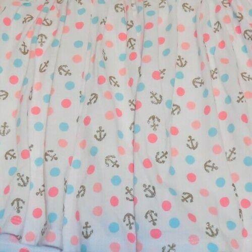 Tommy Bahama Kids Girls 7/8 Skirt Skort White Pink Nautical Anchors New - Picture 3 of 3