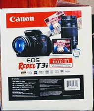 Canon EOS Rebel T3i 18MP Digital SLR Camera - EF-S 18-55mm & EF 75-300mm Lenses+