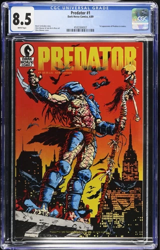 PREDATOR  #1 CGC 8.5 VF+ (DARK HORSE 1989)  1ST APPEARANCE PREDATOR IN COMICS