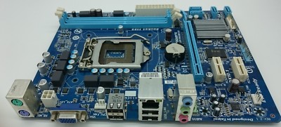 GIGABYTE GA-H61M-S1 , LGA 1155/Sockel H2, Intel H61, CPU G1610@2,6GHz+Lüfter