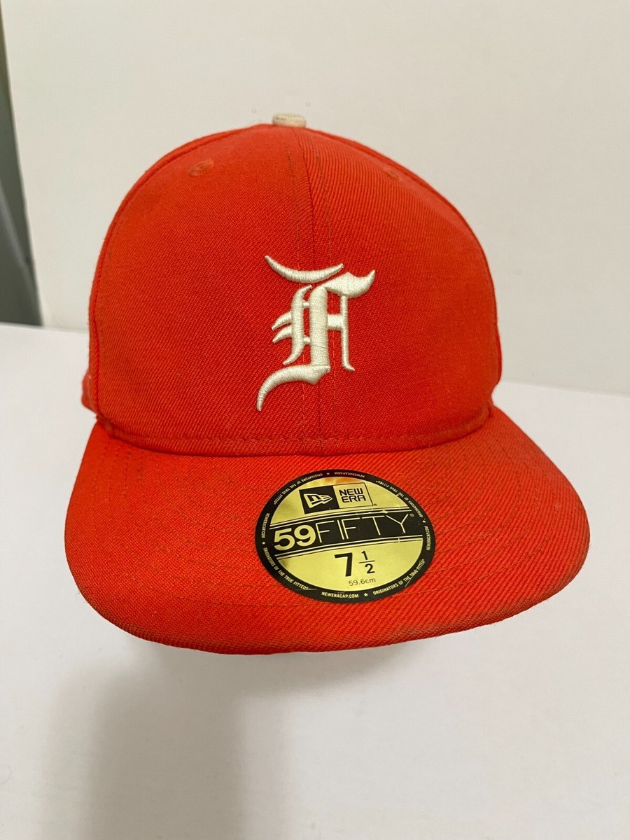 New ERA Fear of God Essentials 59FIFTY Hat Fitted Orange 7 1/2