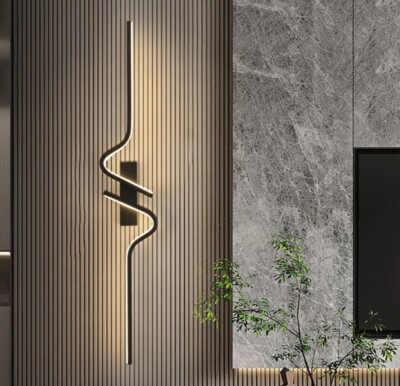 Moderne Luxus Streifen LED Wandmontage Schlafzimmer Wohnzimmer Innen Leuchte Lampe