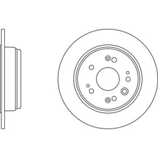 Apec Blue Brake Disc - Rear SDK6218 Fits Honda CR-V - OE Specification & Quality
