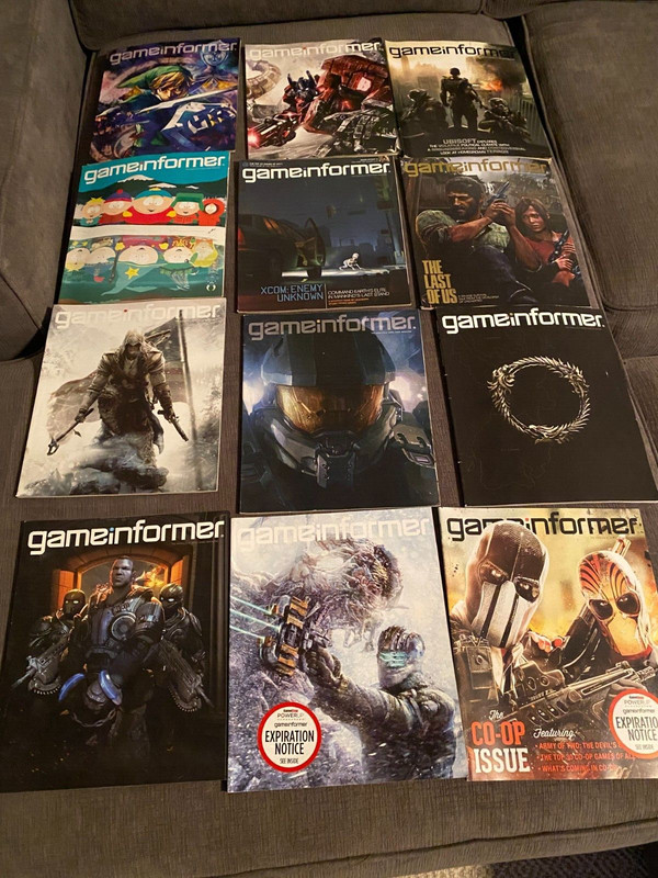 LOT OF 12 GAME INFORMER MAGAZINES 2011 -2012 Issues-222-233  HALO/ TRANSFORMERS