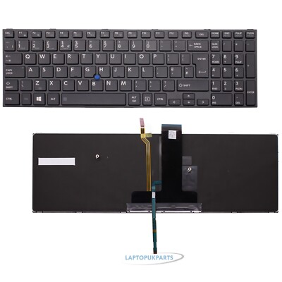 Replacement For Toshiba Satellite Pro R50-C-14G Black UK Layout Laptop Keyboard
