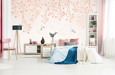 3D Pink Branch 16508NA Wallpaper Wall Murals Removable Wallpaper Fay