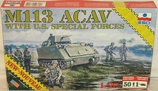 ESCI #8601 MII3 ACAV w/U.S. Special Forces 1:72 Scale Open Box - NOS