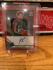 2019-20 Donruss Optic Romeo Langford Rated Rookie Auto Choice Red #182 Spurs