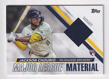 2024 Topps Update MAJOR LEAGUE MATERIAL RELIC #MLMU-JC JACKSON CHOURIO RC Rookie