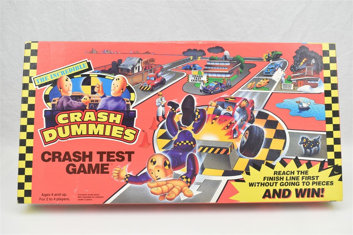 The Incredible Crash Dummies Crash Test Board Game Tyco 1992