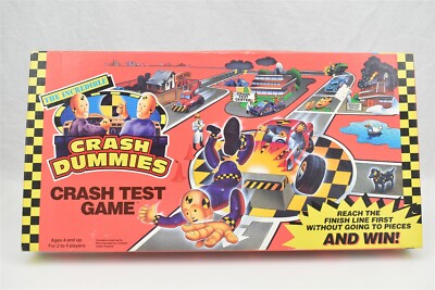 The Incredible Crash Dummies Crash Test Board Game Tyco 1992