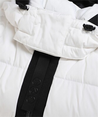 Moose Knuckles ホワイトダウンジャケット XS/TP Moose Knuckles Womens White Gataga Down Puffer Jacket Size XL