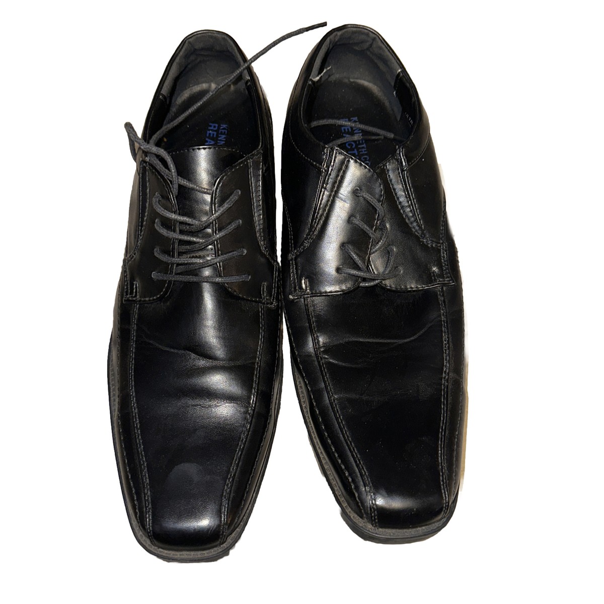 Kenneth Cole Reaction Black Dress Shoes Lace Up Low Top Size  display picture 1