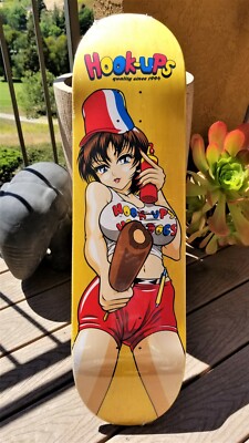 Hook-Ups Hot Dog on a Stick Jeremy Klein Japanese Anime Skateboard Deck