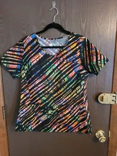Bring It On Bright Multi-Color Large Top Excellent Used Condition