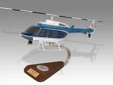 Bell 206 206L-1 Longranger ll U.S Park Police Desk Wood Helicopter Large 1/24