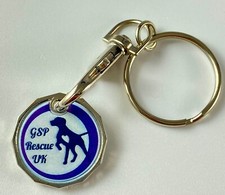 Trolley Token GSP Keyring ( £1 shaped )