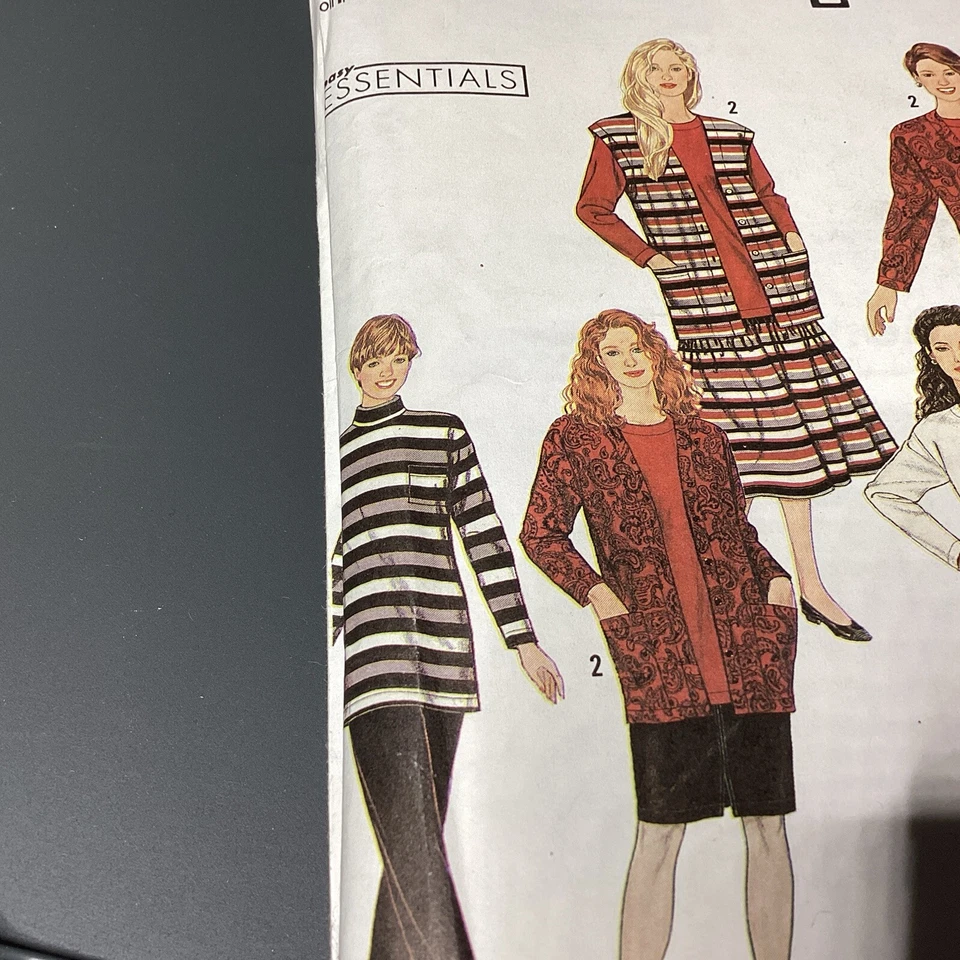 Sewing Pattern, Misses Vest,skirt,pants Top,overlock Serger, Size (PT-XL) Uncut  - Image 2 of 4