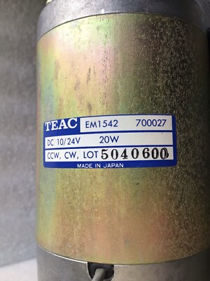 Tascam 58 Reel to Reel 1/2” Tape Machine REEL MOTOR EM 1542. | eBay