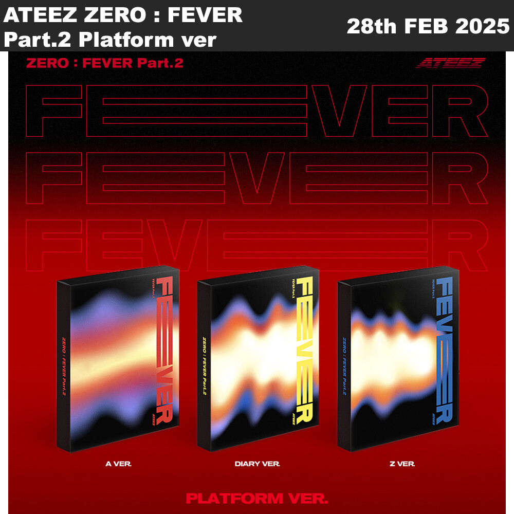 ATEEZ ZERO : FEVER Part.2 Platform ver 3SET QR+Photocard+Etc+